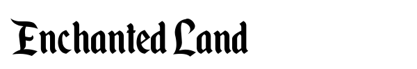 Enchanted Land font preview